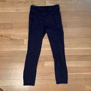 Lululemon Final Lap Crop | size 4 | Midnight Navy